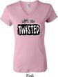 Ladies Yoga Shirt Twisted V-neck Tee T-Shirt