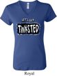 Ladies Yoga Shirt Twisted V-neck Tee T-Shirt