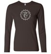 Ladies Yoga Shirt Vishuddha Chakra Meditation Long Sleeve Shirt