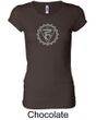 Ladies Yoga Shirt Vishuddha Chakra Meditation Longer Length Shirt