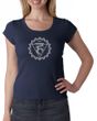 Ladies Yoga Shirt Vishuddha Chakra Meditation Scoop Neck Shirt