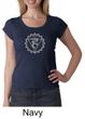 Ladies Yoga Shirt Vishuddha Chakra Meditation Scoop Neck Shirt