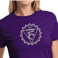 Ladies Yoga Shirt Vishuddha Chakra Meditation Shirt