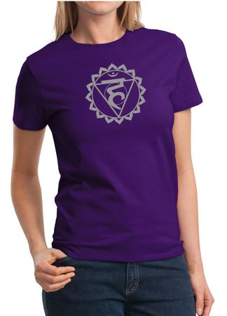 Ladies Yoga Shirt Vishuddha Chakra Meditation Shirt