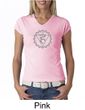 Ladies Yoga Shirt Vishuddha Chakra Meditation V-Neck Shirt