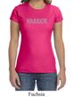 Ladies Yoga Shirt Warrior Text Crewneck Tee T-Shirt