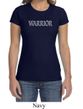 Ladies Yoga Shirt Warrior Text Crewneck Tee T-Shirt