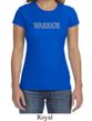 Ladies Yoga Shirt Warrior Text Crewneck Tee T-Shirt