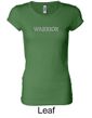 Ladies Yoga Shirt Warrior Text Longer Length Tee T-Shirt
