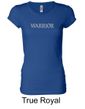 Ladies Yoga Shirt Warrior Text Longer Length Tee T-Shirt