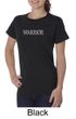 Ladies Yoga Shirt Warrior Text Organic Tee T-Shirt