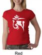 Ladies Yoga Shirt White Tibetan Om Crewneck Tee T-shirt