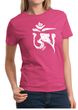 Ladies Yoga Shirt White Tibetan Om Tee T-shirt