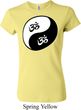 Ladies Yoga Shirt Yin Yang AUM Crewneck Tee T-Shirt