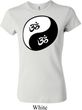 Ladies Yoga Shirt Yin Yang AUM Crewneck Tee T-Shirt