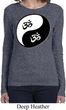 Ladies Yoga Shirt Yin Yang AUM Long Sleeve Tee T-Shirt