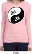 Ladies Yoga Shirt Yin Yang AUM Long Sleeve Tee T-Shirt