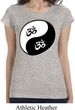 Ladies Yoga Shirt Yin Yang AUM Longer Length Tee T-Shirt
