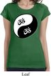 Ladies Yoga Shirt Yin Yang AUM Longer Length Tee T-Shirt