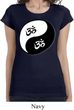 Ladies Yoga Shirt Yin Yang AUM Longer Length Tee T-Shirt