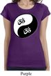 Ladies Yoga Shirt Yin Yang AUM Longer Length Tee T-Shirt