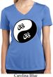Ladies Yoga Shirt Yin Yang AUM Moisture Wicking V-neck Tee T-Shirt