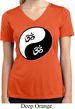 Ladies Yoga Shirt Yin Yang AUM Moisture Wicking V-neck Tee T-Shirt