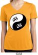 Ladies Yoga Shirt Yin Yang AUM Moisture Wicking V-neck Tee T-Shirt