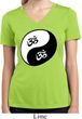 Ladies Yoga Shirt Yin Yang AUM Moisture Wicking V-neck Tee T-Shirt