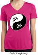 Ladies Yoga Shirt Yin Yang AUM Moisture Wicking V-neck Tee T-Shirt