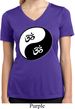 Ladies Yoga Shirt Yin Yang AUM Moisture Wicking V-neck Tee T-Shirt