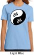 Ladies Yoga Shirt Yin Yang AUM Organic Tee T-Shirt