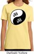 Ladies Yoga Shirt Yin Yang AUM Organic Tee T-Shirt