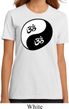 Ladies Yoga Shirt Yin Yang AUM Organic Tee T-Shirt