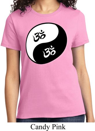 Ladies Yoga Shirt Yin Yang AUM Tee T-Shirt