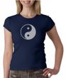 Ladies Yoga Shirt Yin Yang Big Print Meditation Crew Neck Shirt