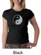 Ladies Yoga Shirt Yin Yang Big Print Meditation Crew Neck Shirt