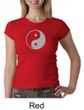 Ladies Yoga Shirt Yin Yang Big Print Meditation Crew Neck Shirt