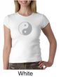 Ladies Yoga Shirt Yin Yang Big Print Meditation Crew Neck Shirt