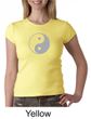 Ladies Yoga Shirt Yin Yang Big Print Meditation Crew Neck Shirt