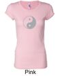 Ladies Yoga Shirt Yin Yang Big Print Meditation Longer Length Shirt