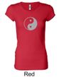 Ladies Yoga Shirt Yin Yang Big Print Meditation Longer Length Shirt