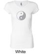 Ladies Yoga Shirt Yin Yang Big Print Meditation Longer Length Shirt