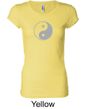 Ladies Yoga Shirt Yin Yang Big Print Meditation Longer Length Shirt