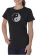 Ladies Yoga Shirt Yin Yang Big Print Meditation Organic T-shirt