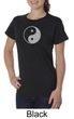 Ladies Yoga Shirt Yin Yang Big Print Meditation Organic T-shirt