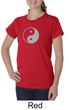 Ladies Yoga Shirt Yin Yang Big Print Meditation Organic T-shirt