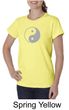 Ladies Yoga Shirt Yin Yang Big Print Meditation Organic T-shirt