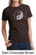 Ladies Yoga Shirt Yin Yang Big Print Meditation T-shirt