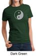 Ladies Yoga Shirt Yin Yang Big Print Meditation T-shirt